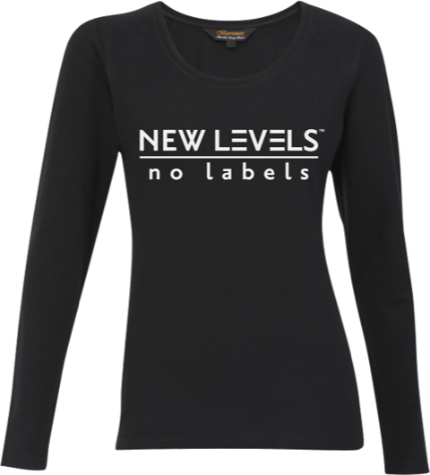 NEW LEVELS|No Labels Womens T-Shirt - Long Sleeve